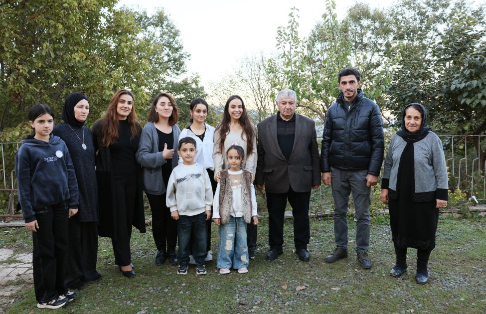 Vice-President of Heydar Aliyev Foundation meets with family of shepherd Khanish in Lerik [PHOTOS]