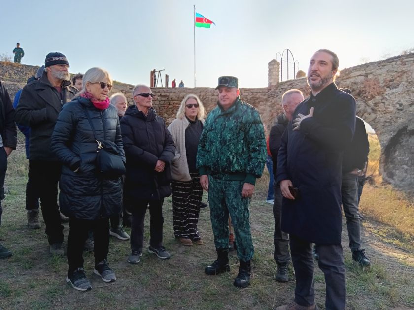 Delegation of international travelers visits Khudafarin Bridge in Jabrayil [PHOTOS]