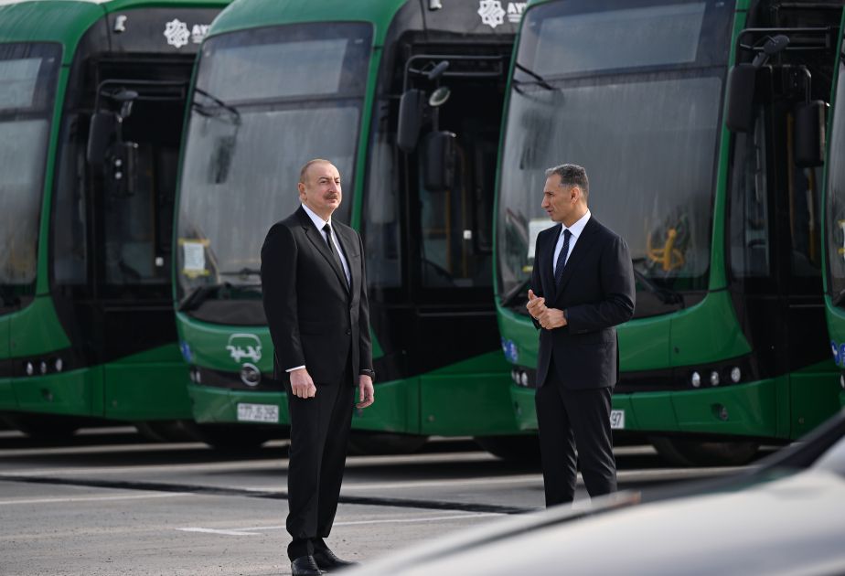 President Ilham Aliyev got acquainted with activities of Zigh Electric Bus Depot [PHOTOS]