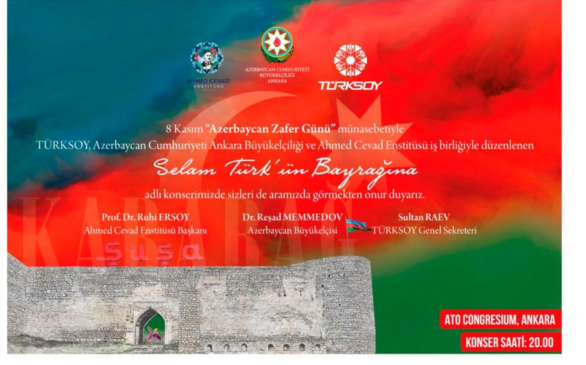 Large-scale event to be held in Ankara to commemorate Azerbaijan's Victory Day