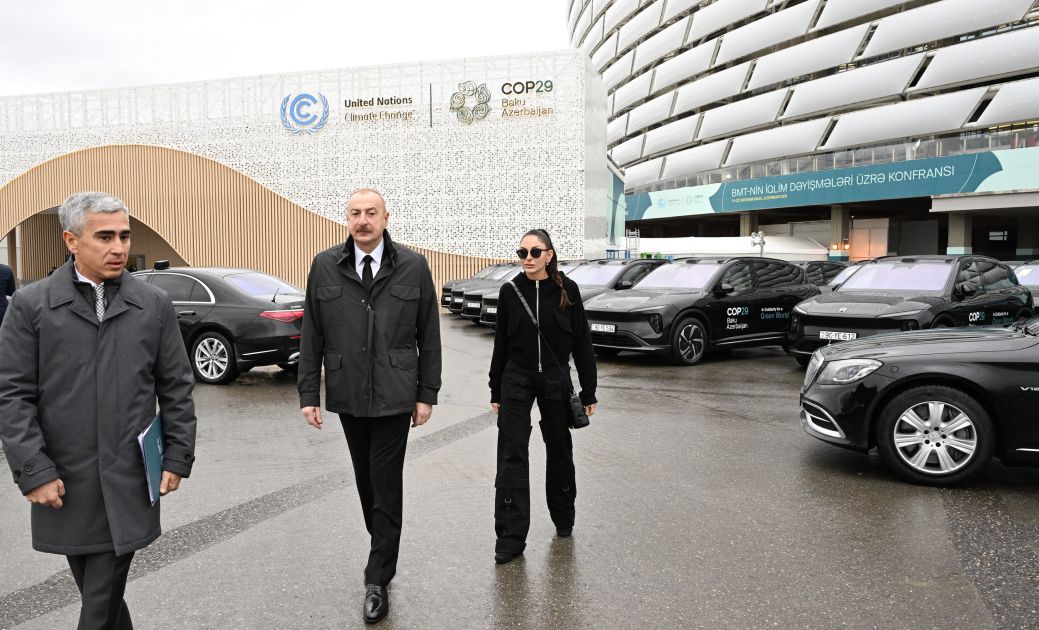 President Ilham Aliyev reviews conditions created at Baku Olympic Stadium [PHOTOS]