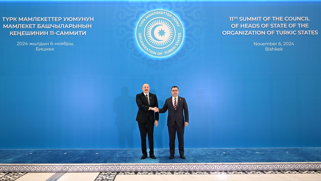 President Ilham Aliyev is participating in 11th Summit of the Heads of State of Organization of Turkic States in Bishkek [PHOTOS]