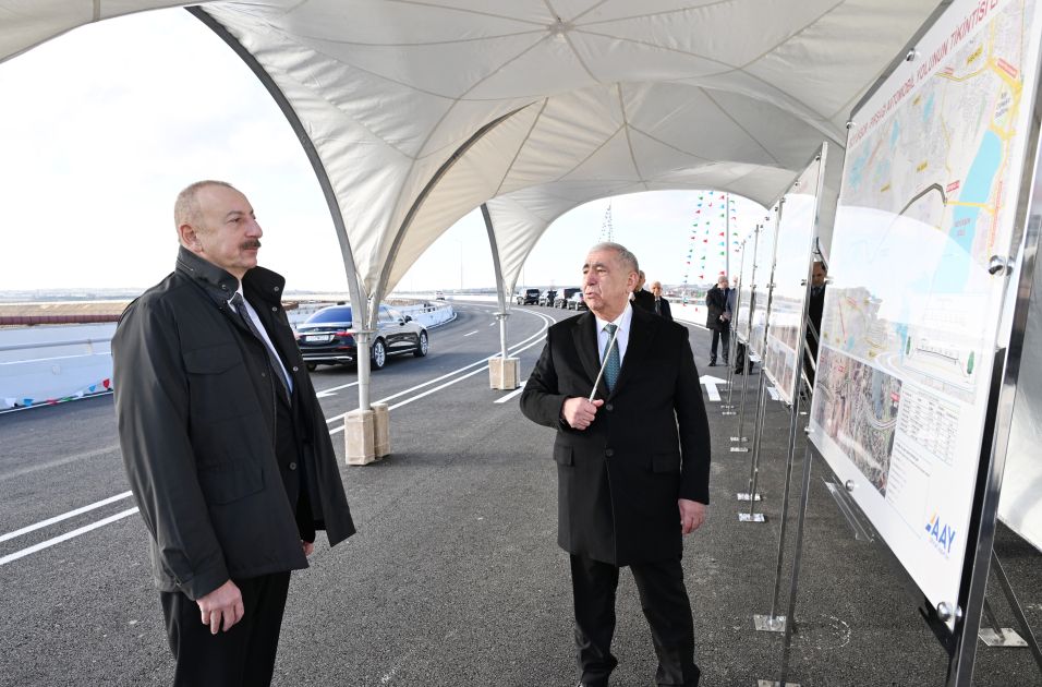 President Ilham Aliyev attends inauguration of Boyukshor–Pirshaghi highway [PHOTOS]