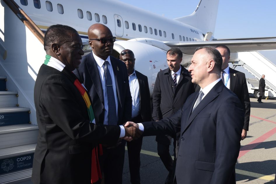 President of Zimbabwe visits Azerbaijan to join COP29 [PHOTOS]