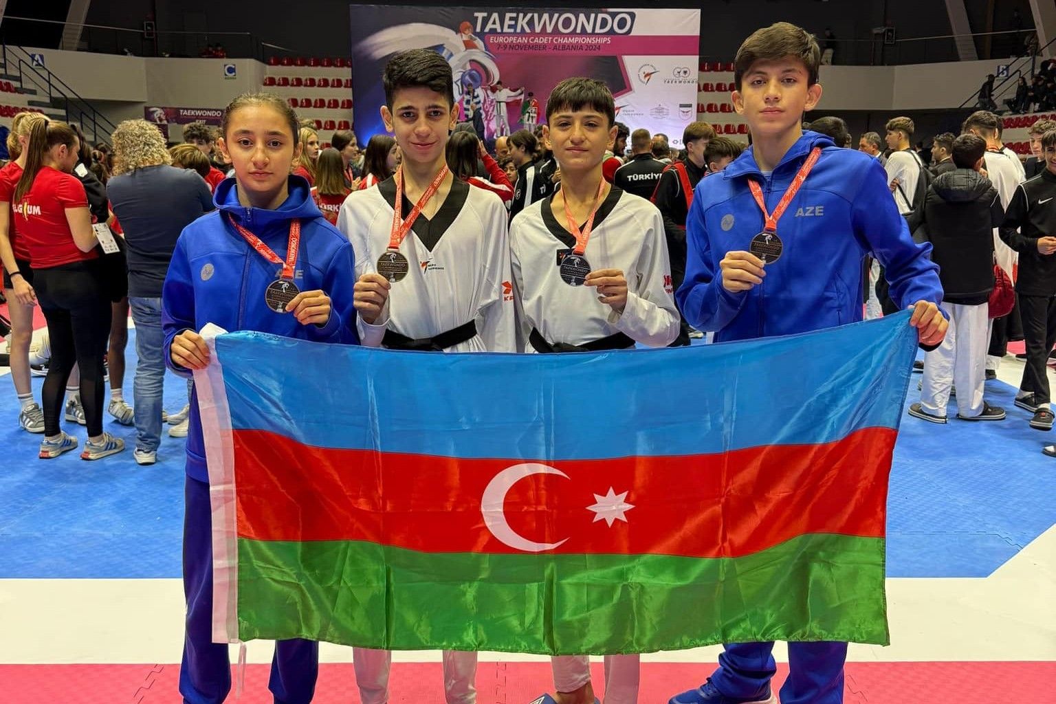 Azerbaijani taekwondo player crowns European champion - 4 medals in Tirana [PHOTO]