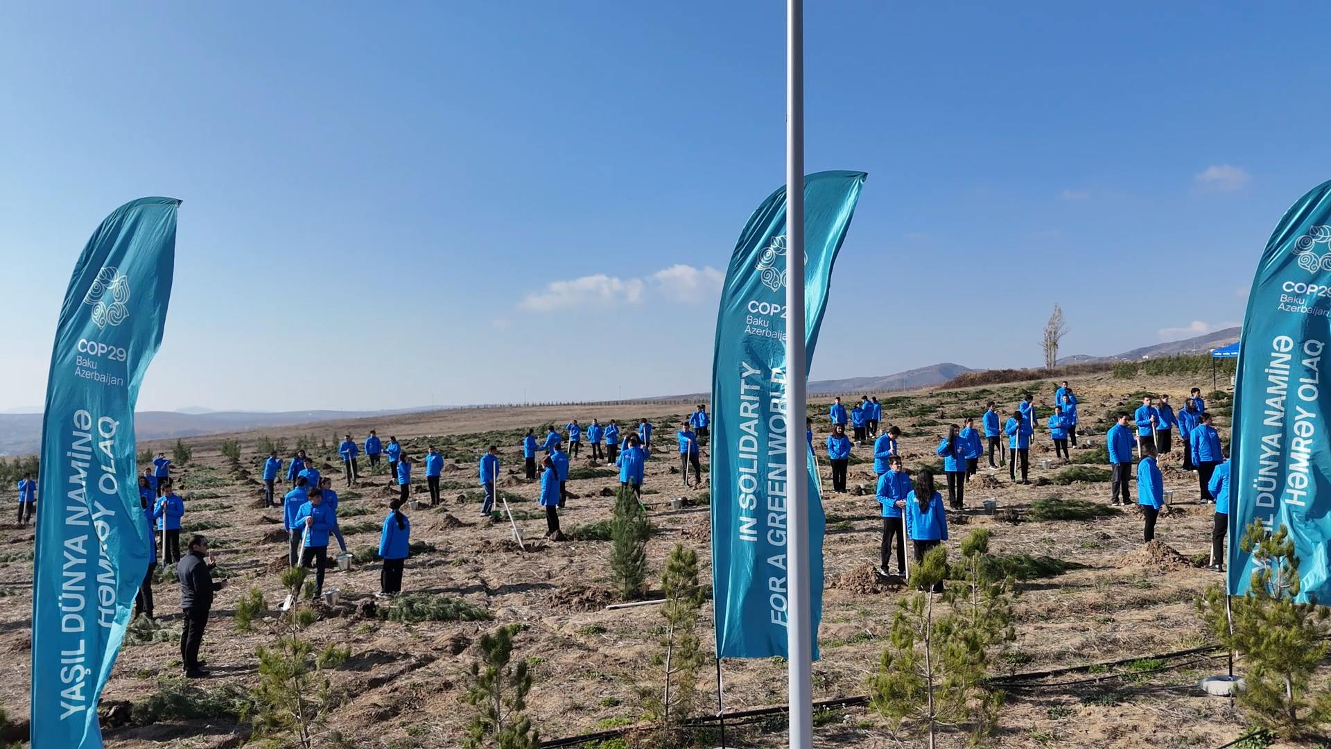 Tree planting campaign held in Shamakhi as contribution to environmental protection [PHOTOS/VIDO]