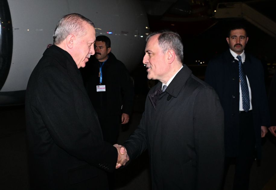 Turkish President Recep Tayyip Erdogan arrives in Azerbaijan [PHOTOS]