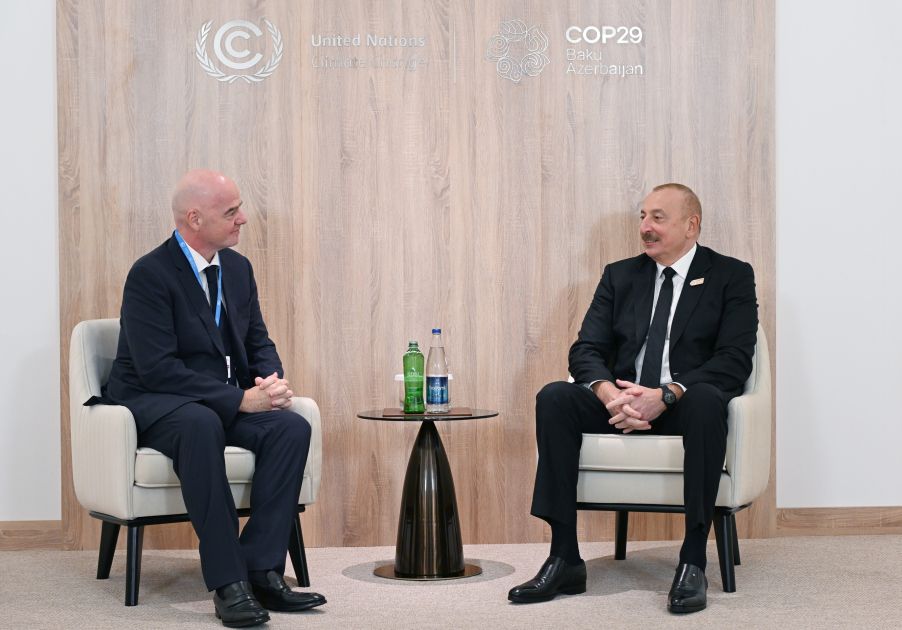 President Ilham Aliyev meets with FIFA President Gianni Infantino [PHOTOS/VIDEO]