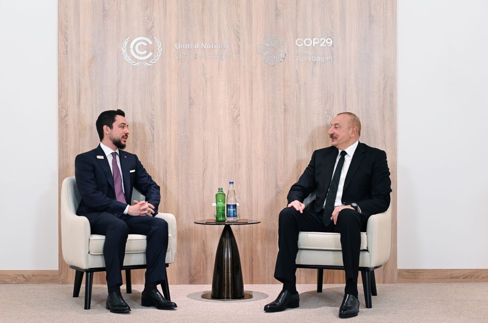 President Ilham Aliyev meets with Crown Prince of the Hashemite Kingdom of Jordan [PHOTOS/VIDEO]