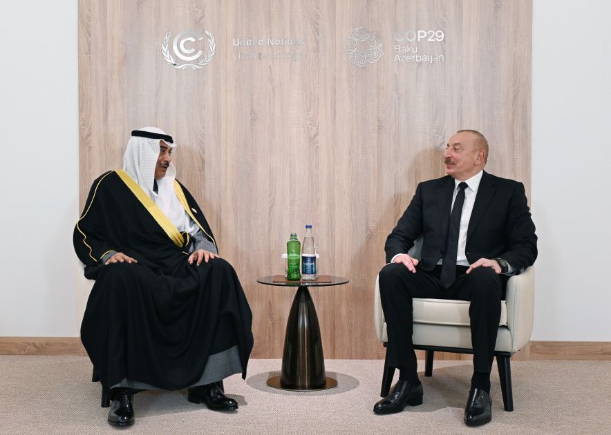 President Ilham Aliyev meets with Crown Prince of Kuwait [PHOTOS/VIDEO]