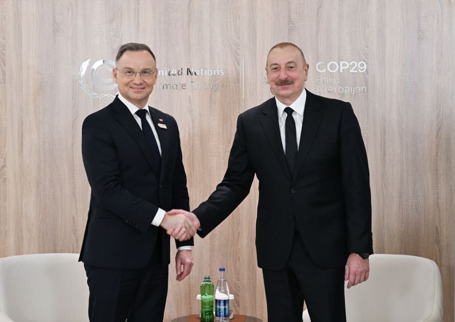 President Ilham Aliyev met with President of Poland [PHOTOS]