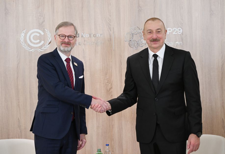 President Ilham Aliyev meets with Prime Minister of Czech Republic [PHOTOS]