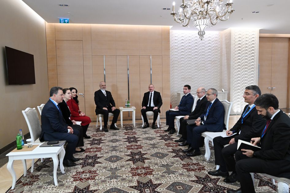 President Ilham Aliyev meets with Prime Minister of Albania [PHOTOS]