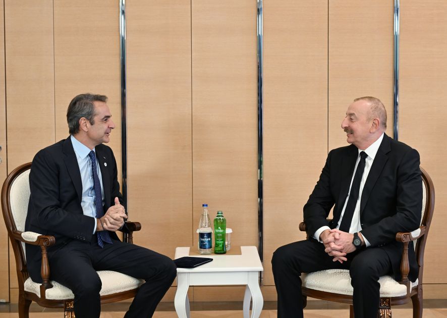 President Ilham Aliyev meets with Prime Minister of Greece [PHOTOS]