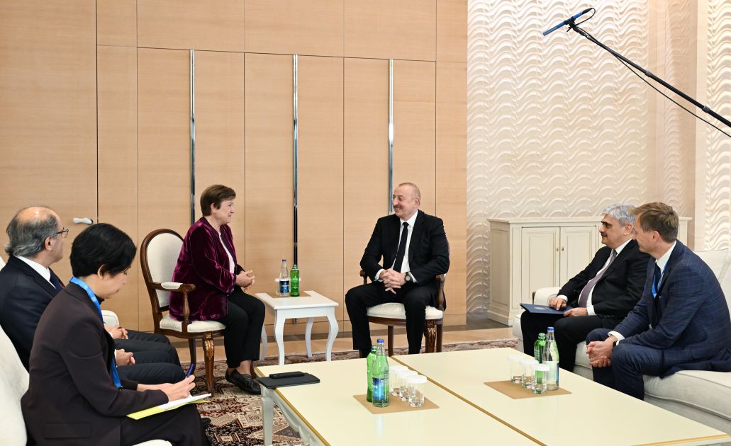 President Ilham Aliyev meets with IMF Managing Director [PHOTOS]