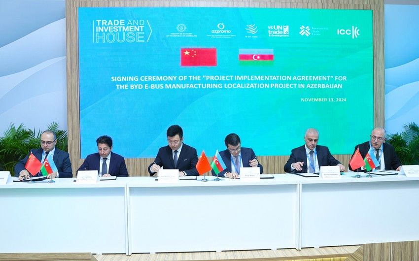 Azerbaijan and BYD Sign deal to localize electric bus production, boosting green transport goals [PHOTOS]