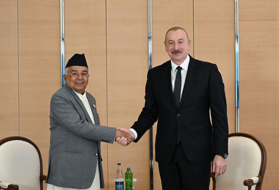 President of Azerbaijan Ilham Aliyev meets with President of Nepal [PHOTOS/VIDEO]