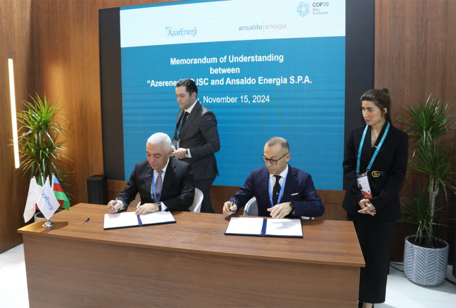 AzerEnergy and Ansaldo Energia sign MoU to boost green energy collaboration [PHOTO]