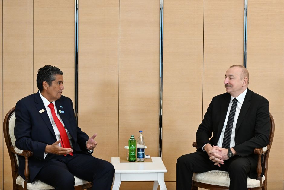 President Ilham Aliyev meets with President of Palau [PHOTOS]