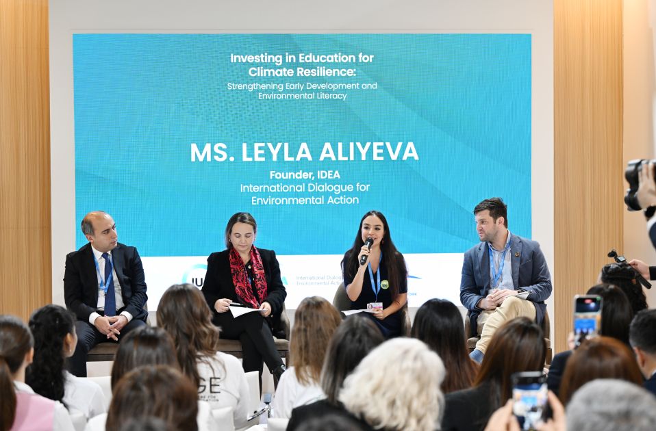 Heydar Aliyev Foundation VP takes part in discussions on strengthening environmental literacy among youth at COP29 [PHOTOS]