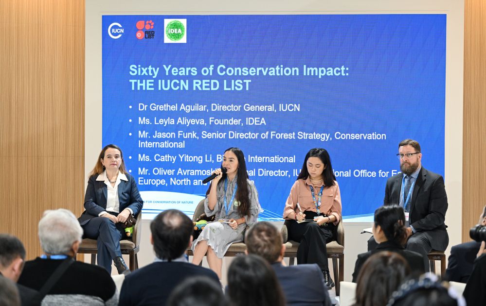 Leyla Aliyeva attends panel discussion 60 Years of Conservation IUCN's Red List [PHOTOS]