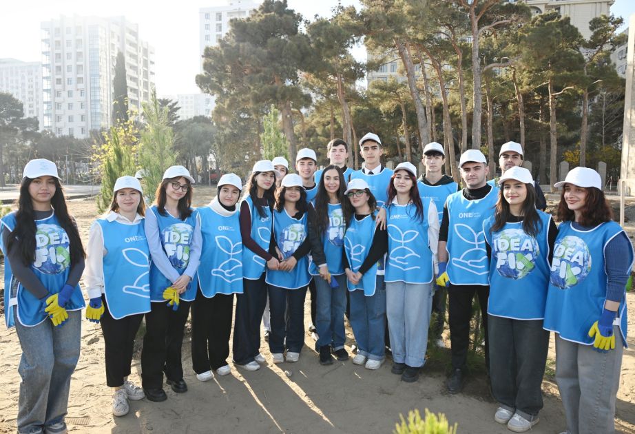 Heydar Aliyev Foundation VP participates in tree-planting campaign in Baku [PHOTOS]