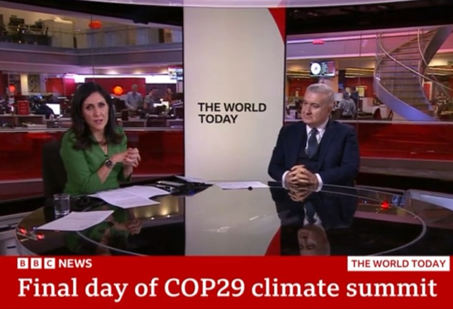 COP29 and Azerbaijan's green energy transition in spotlight of BBC TV Channel