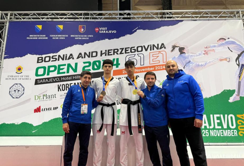 National taekwondo fighters claim two medals in Bosnia and Herzegovina