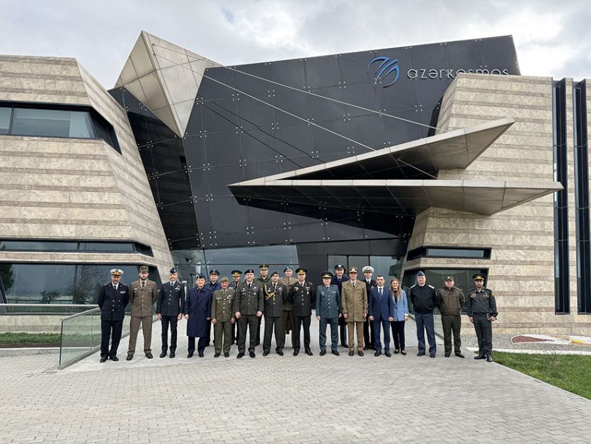 Military attachés visit Azercosmos [PHOTOS]