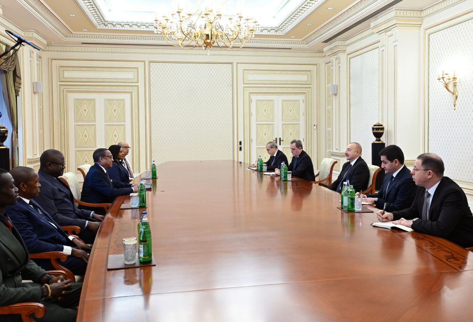 President of Azerbaijan Ilham Aliyev receives delegation of Republic of Guinea-Bissau