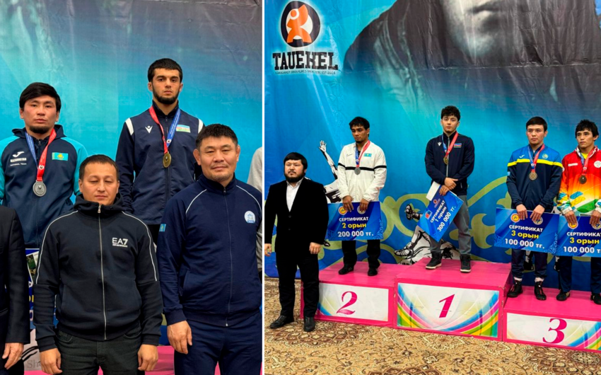 Azerbaijani wrestlers shine with gold medals in Kazakhstan