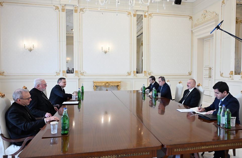 President Ilham Aliyev receives Holy See's Secretary for Relations with States and International Organizations [PHOTOS]