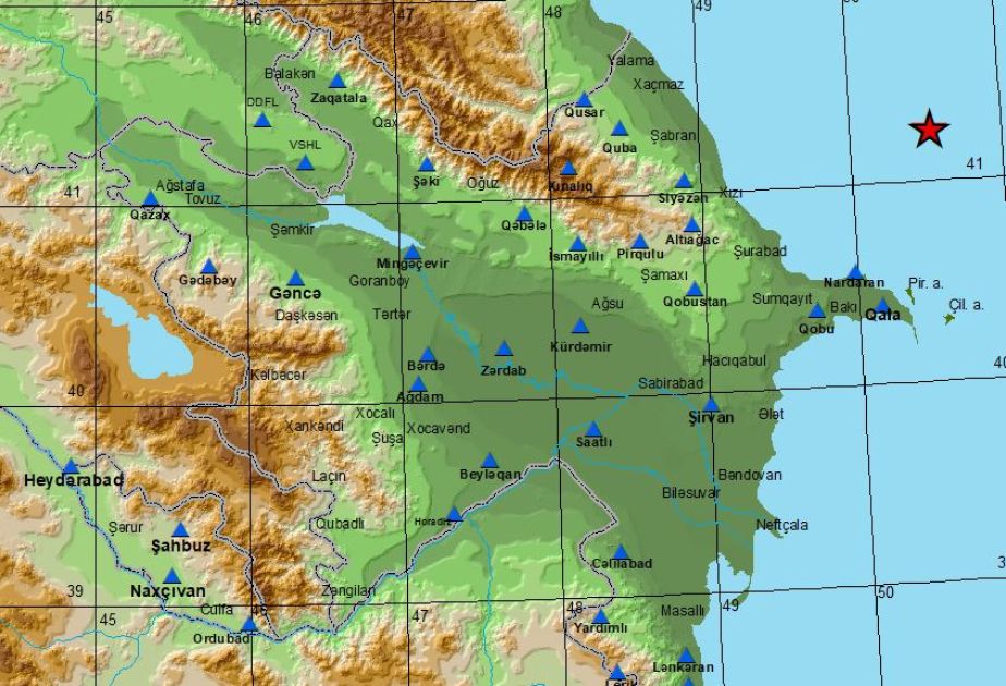 Earthquake hits Caspian Sea