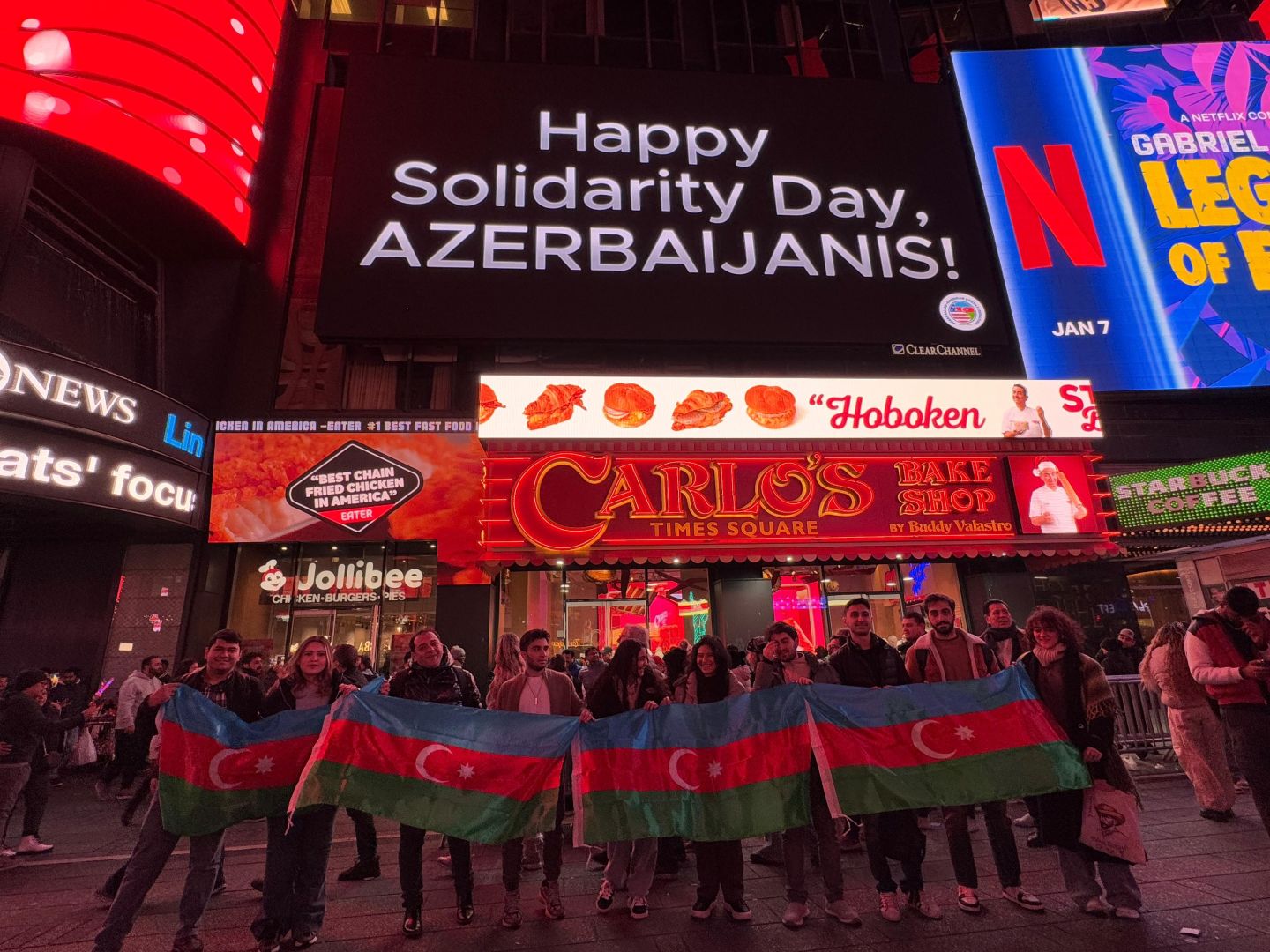 Event dedicated to Day of Solidarity of World Azerbaijanis held in New York's Times Square [PHOTOS/VIDEO]