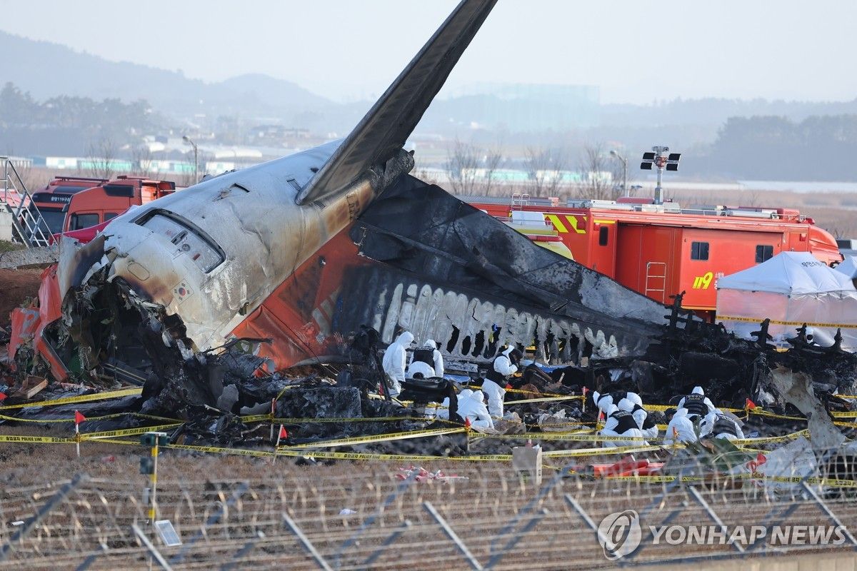 2 engines of crashed Jeju Air jet moved to hangar for investigation