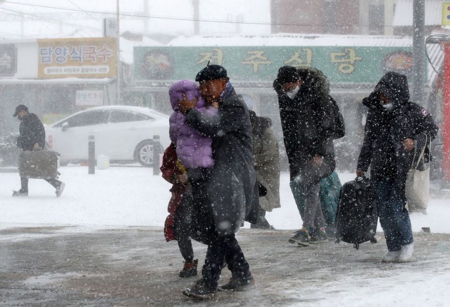 Coldest days of season observe in South Korea