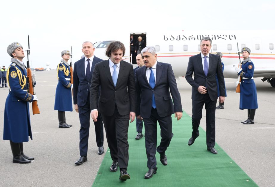 Georgian PM Irakli Kobakhidze arrives in Azerbaijan for working visit