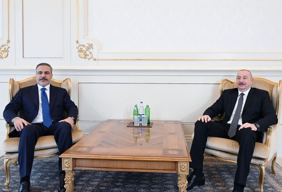 President Ilham Aliyev receives Türkiye's FM [VIDEO]