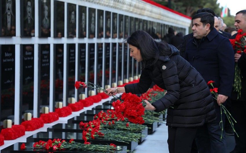 Azerbaijani Ombudsman honors martyrs of January 20 tragedy on 35th anniversary [PHOTOS]