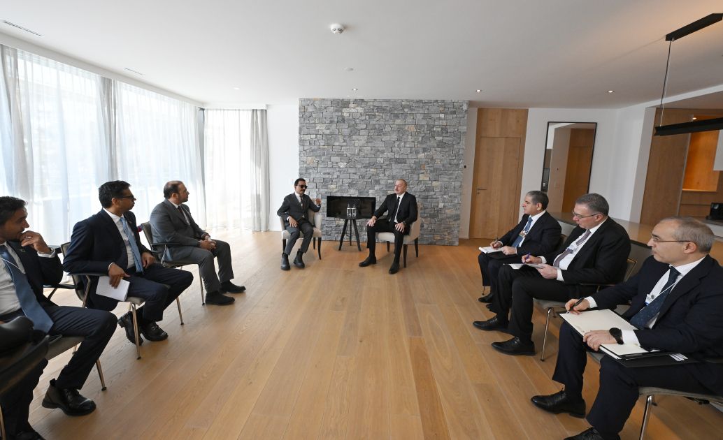 Azerbaijani President met with Group Chairman and Chief Executive Officer of DP World in Davos [PHOTO/VIDEO]