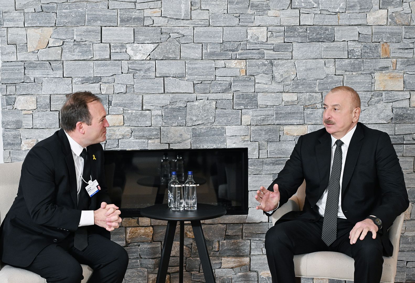 President Ilham Aliyev meets with President of US Congress of Christian Leaders in Davos