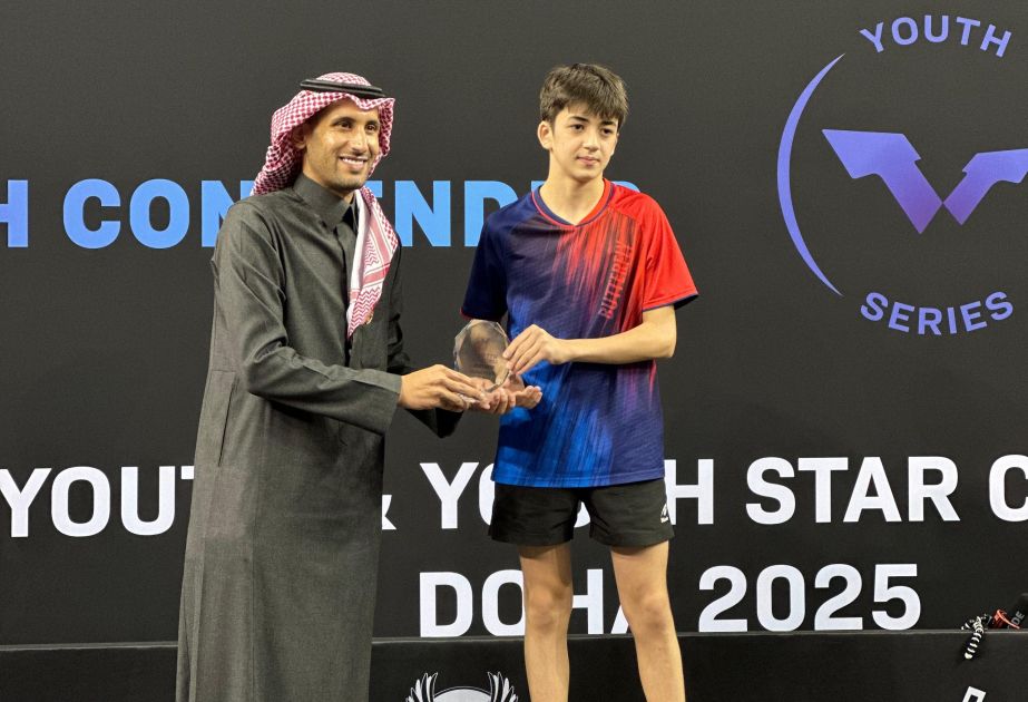 Azerbaijani table tennis player wins medal at WTT Youth Contender Doha 2025