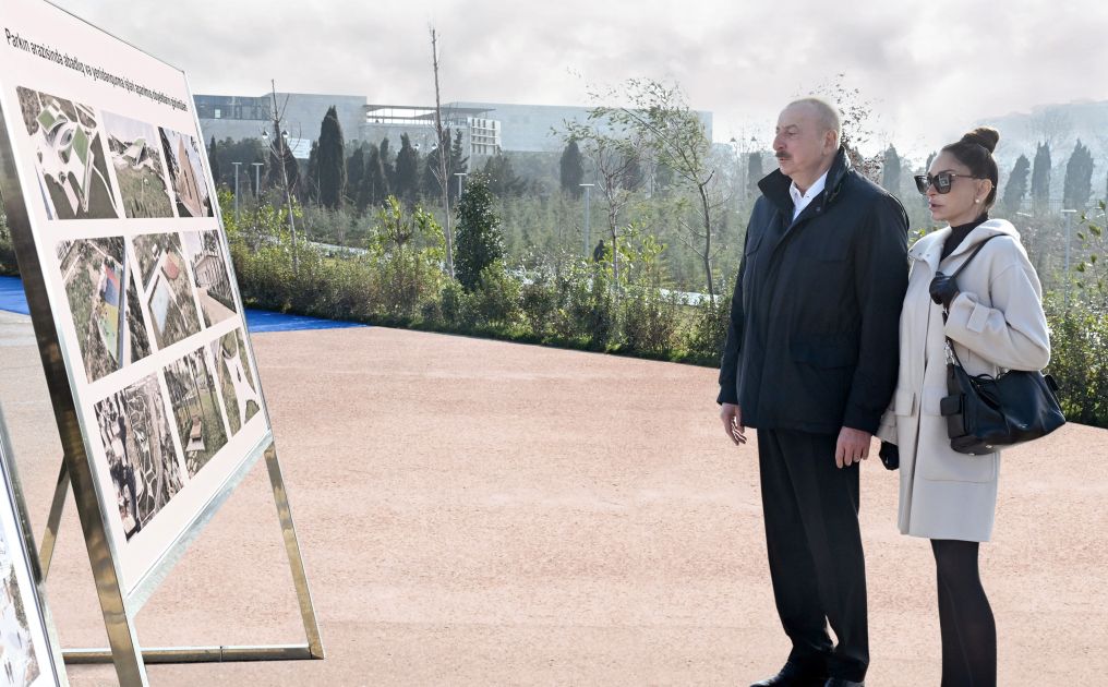 President Ilham Aliyev attends inauguration of new park near “Ganjlik” metro station in Baku [PHOTOS]