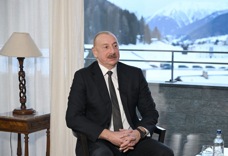 Azerbaijani President emphasizes importance of expanding Baku-Beijing partnership at Davos