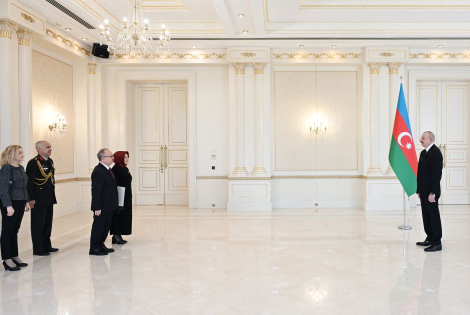 President Ilham Aliyev receives credentials of newly appointed Turkish Ambassador to Azerbaijan [PHOTOS]