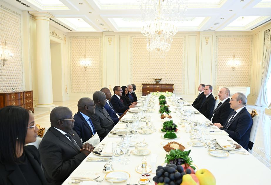 President of Azerbaijan Ilham Aliyev holds expanded meeting over lunch with President of Guinea-Bissau [VIDEO]