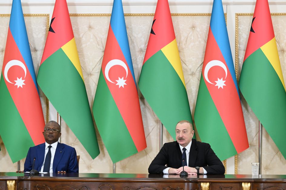 President of Azerbaijan Ilham Aliyev and President of Guinea-Bissau Umaro Sissoco Embaló made press statements [PHOTOS]