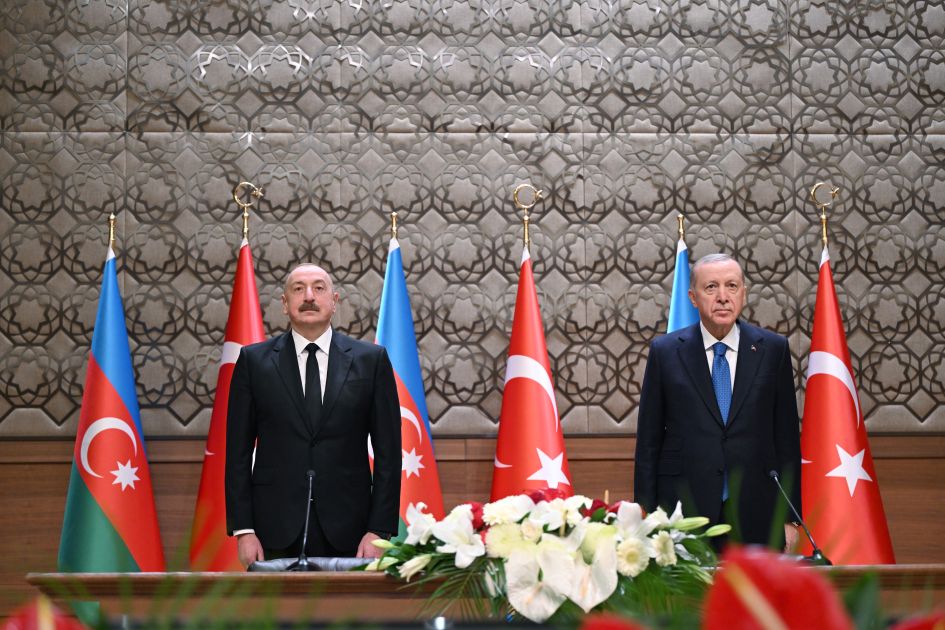 Presidents of Azerbaijan and Türkiye attend opening ceremony of Iğdır-Nakhchivan gas pipeline via video link [PHOTOS/VIDEO]