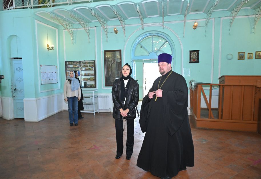 First Vice-President Mehriban Aliyeva visited Alexander Nevsky Russian Orthodox Church in Ganja [PHOTOS]