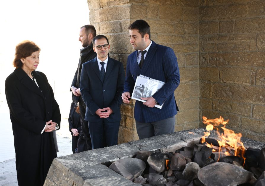 President of North Macedonia visits Ateshgah Temple in Azerbaijan [PHOTOS]